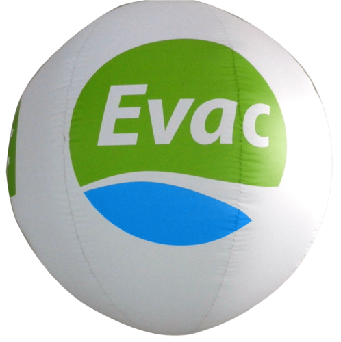 Werbeballon 2m Durchmesser aus  B1- brandschutzzertifiziertem Material